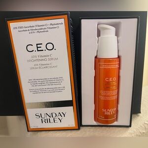 Sunday Riley C.E.O. Vitamin C Serum in Orange and White